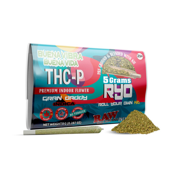 Roll Your Own Kit – THCA Gran Daddy Indica (5g)