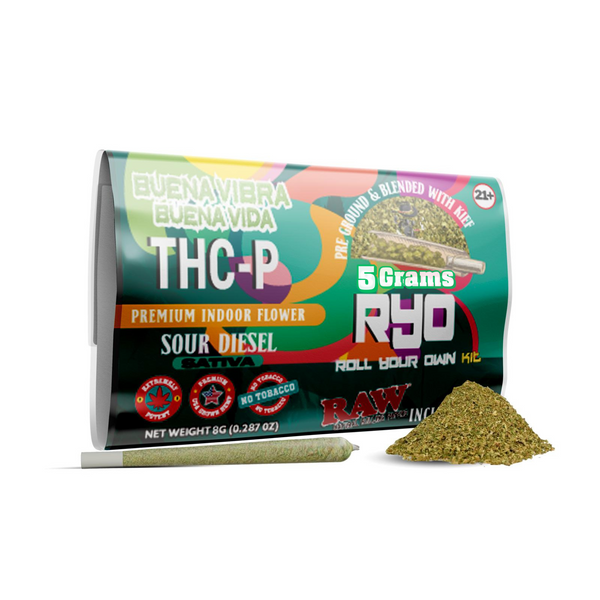 Roll Your Own Kit – THCA Sour Diesel Sativa (5g)